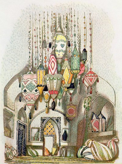 Scenografia di Aladino da Leon Bakst